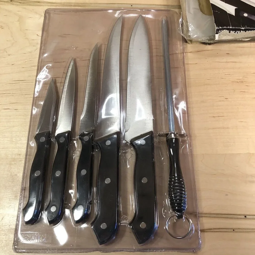 Kuchenstolz Precision Kitchen Cutlery 6Pc Set Knives + Cutting Board